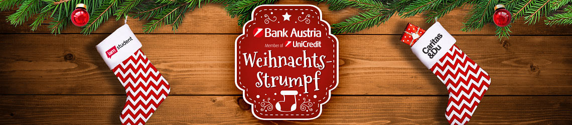 Der Bank Austria und iamstudent Weihnachtsstrumpf!