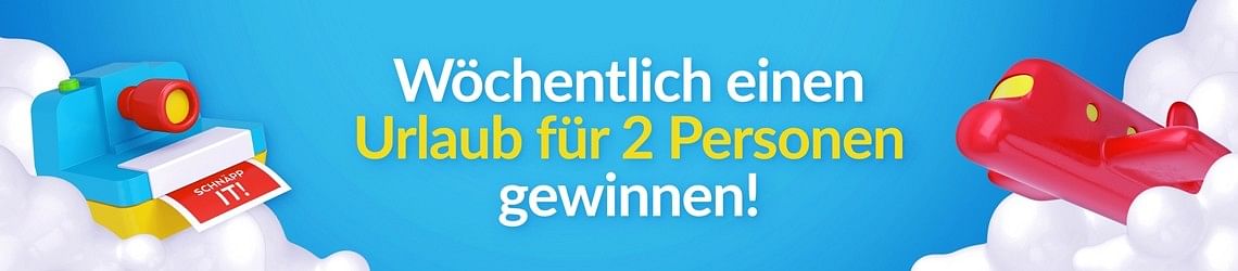 SCHNÄPP IT! schickt dich in den Urlaub!