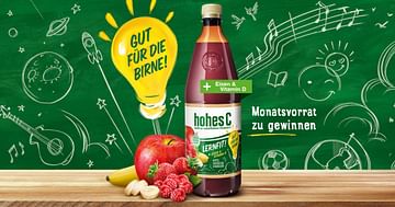 3x1 Monatsvorrat á 8 Flaschen hohes C Lernfit