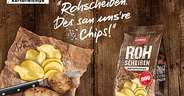 5x 10 Packungen Rohscheiben Kartoffelchips
