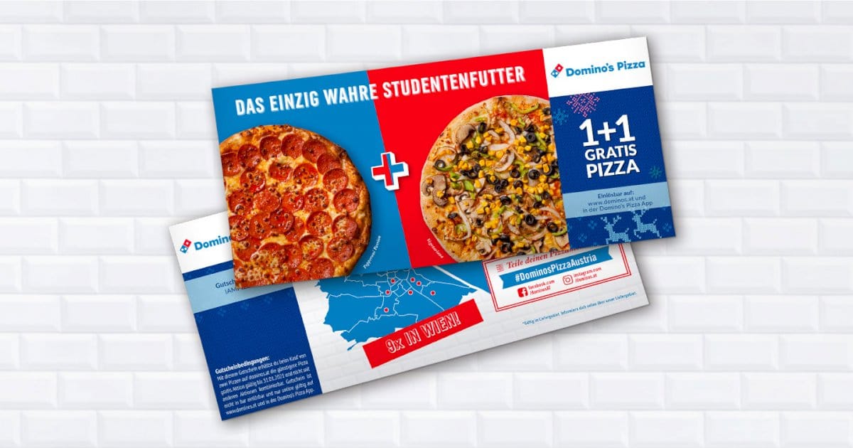 1+1 GRATIS DOMINOS PIZZA Soxohyzel