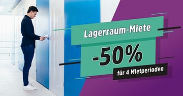 50% Rabatt auf Lagerraum-Miete bei der STUDENT WEEK Aktion von MyPlace!