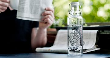 Endlich eine gescheite Flasche.