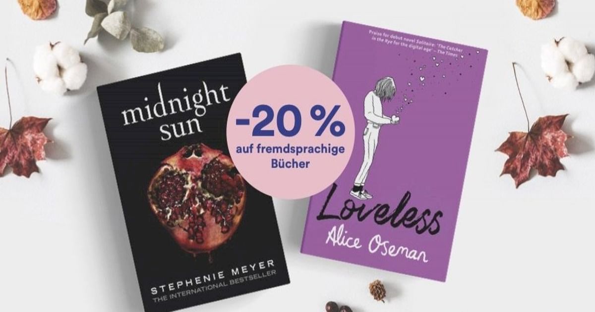 20% Studentenrabatt auf fremdsprachige Bücher im Thalia Onlineshop - iamstudent
